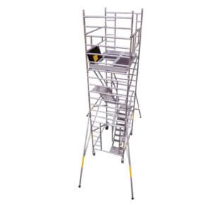 Double Width (140 cm x 255 cm) Stairway Tower – Platform 3.0 m (with Adjustable Wheel)