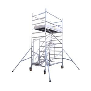 Double Width (140 cm x 255 cm) Stairway Tower – Platform 2.5 m (with Fixed Wheel)