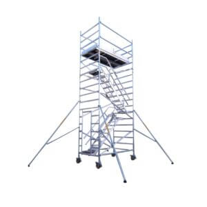 Double Width (140 cm x 255 cm) Stairway Tower – Platform 5.0 m