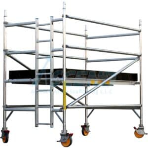 Aluminum Tower Double Width (140 cm x 255 cm) Platform 1.5 m